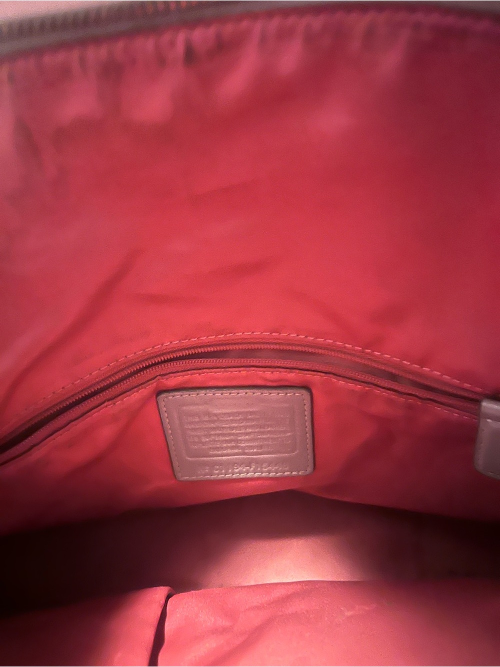Coach Pink & Gray Signature Circle Shoulder Bag - Picture 3 of 3